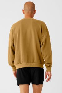 Accolade Crew Neck Pullover - Golden Olive Branch sold by Alo Yoga