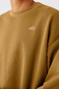 Accolade Crew Neck Pullover - Golden Olive Branch sold by Alo Yoga