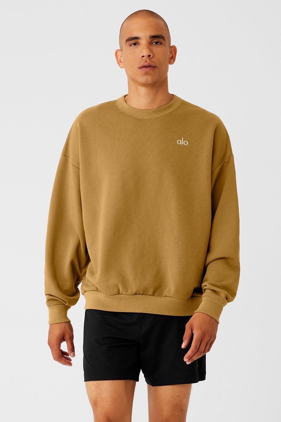 Accolade Crew Neck Pullover - Golden Olive Branch sold by Alo Yoga