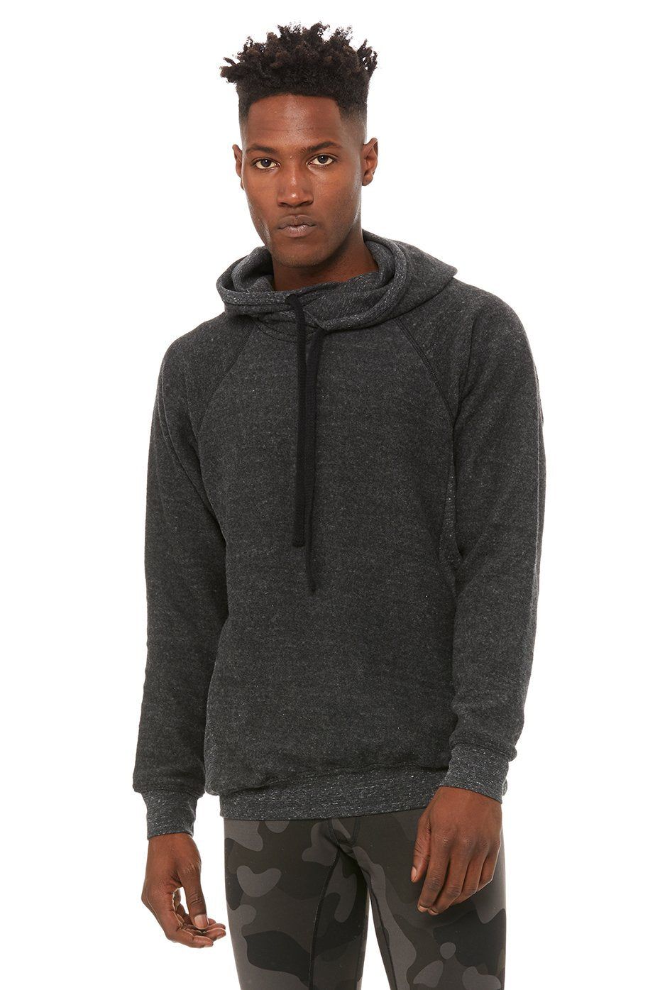 Triumph Hoodie - Charcoal Black Triblend sold by Alo Yoga