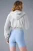 Sweet Escape Zip Up Hoodie - Athletic Heather Grey sold by Alo Yoga