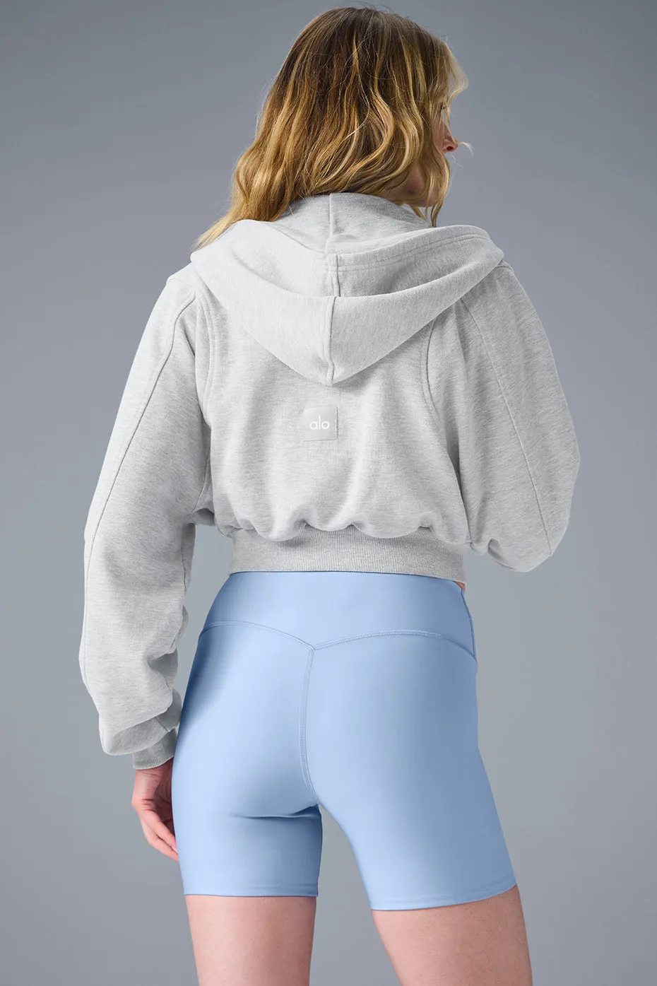 Sweet Escape Zip Up Hoodie - Athletic Heather Grey sold by Alo Yoga product image thumbnail 2