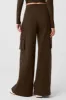 Show Off Cargo Wide Leg Trouser - Espresso sold by Alo Yoga