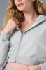 Sweet Escape Zip Up Hoodie - Athletic Heather Grey sold by Alo Yoga