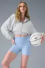 Sweet Escape Zip Up Hoodie - Athletic Heather Grey sold by Alo Yoga