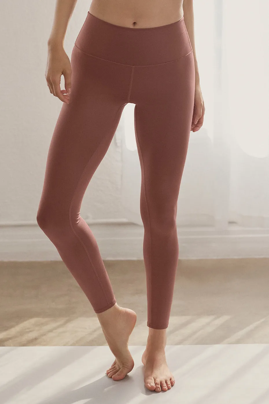 7/8 High-Waist Airlift Legging - Chestnut sold by Alo Yoga