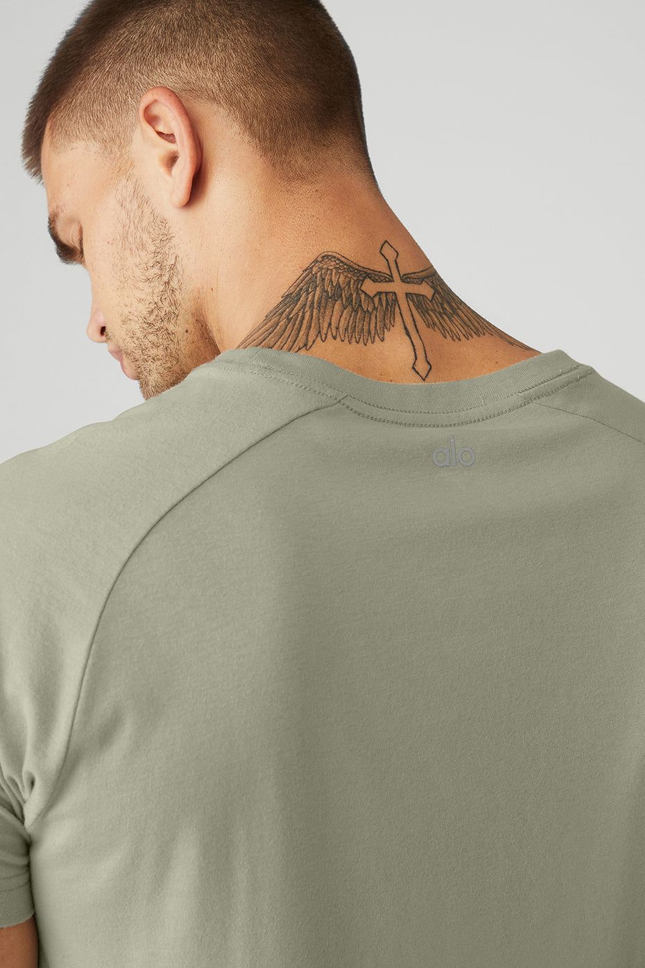 The Triumph Crew Neck Tee - Limestone sold by Alo Yoga product image thumbnail 4