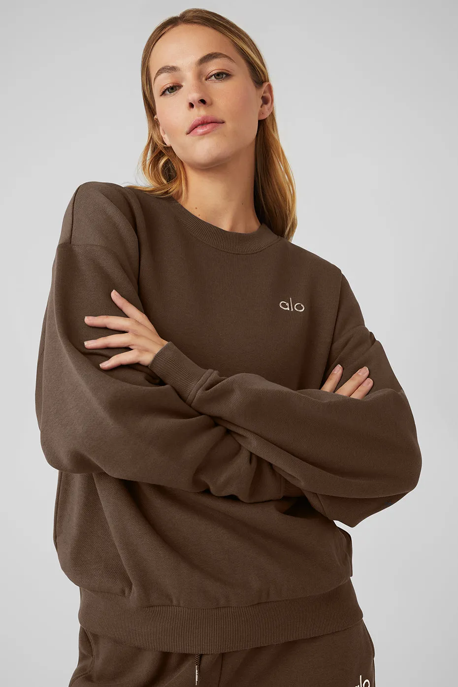 Accolade Crew Neck Pullover - Espresso sold by Alo Yoga product image thumbnail 5