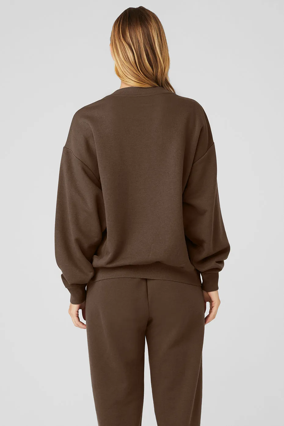 Accolade Crew Neck Pullover - Espresso sold by Alo Yoga product image thumbnail 3