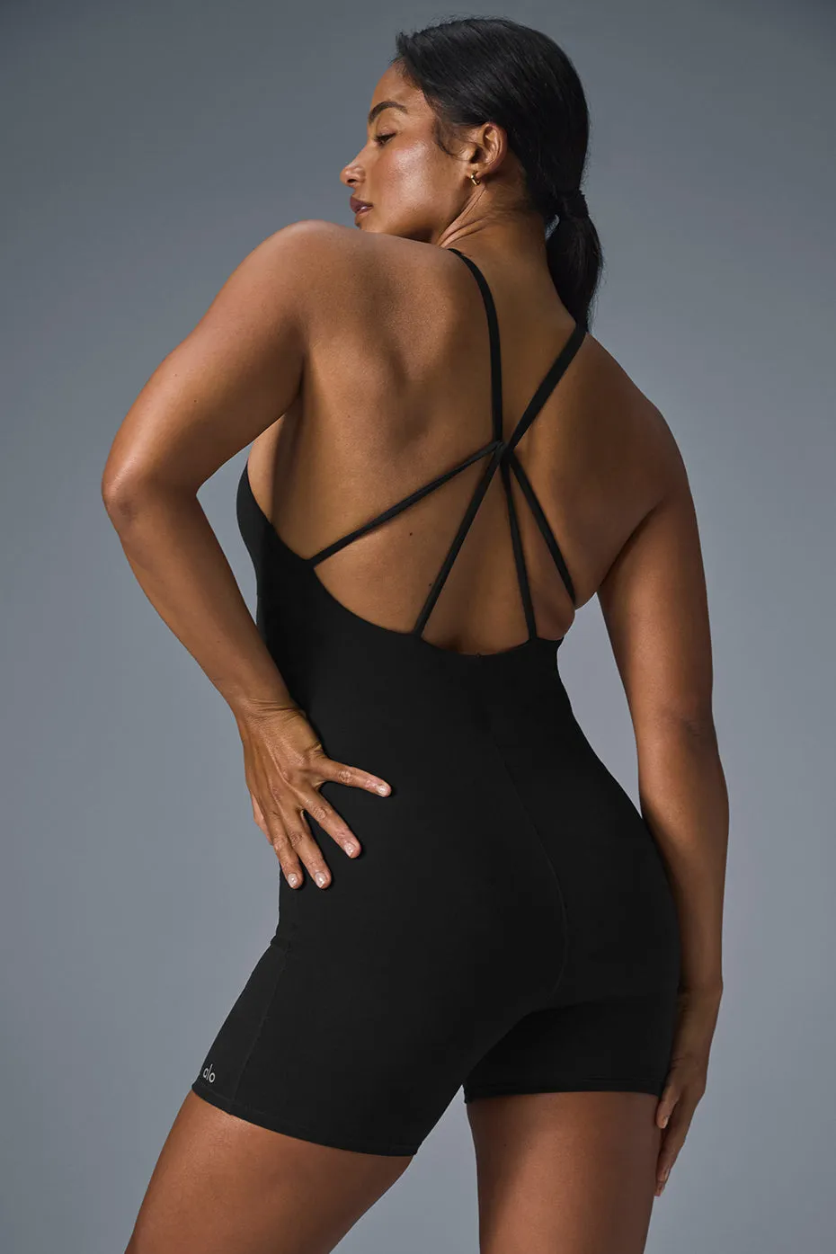 Alosoft Center Stage Onesie - Black sold by Alo Yoga product image thumbnail 2