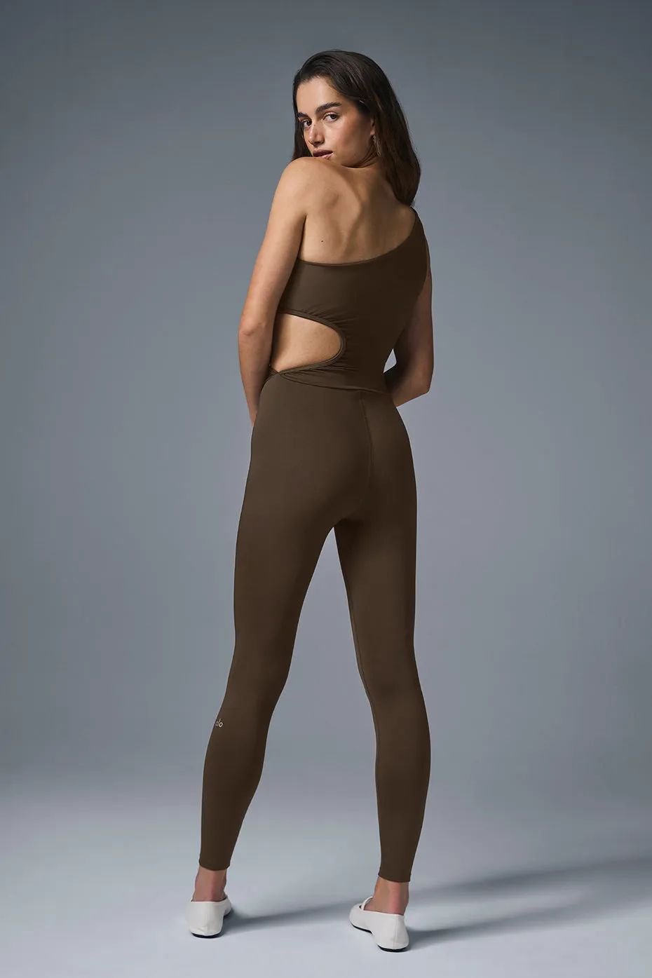 Airlift 7/8 Decadent Bodysuit - Espresso sold by Alo Yoga product image thumbnail 5