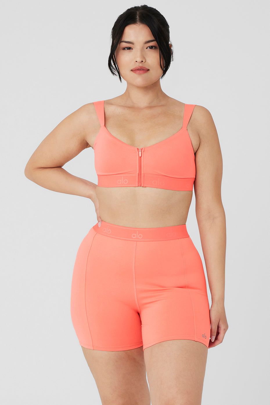 Alosoft Molded Showcase Bra - Candy Orange sold by Alo Yoga product image thumbnail 5