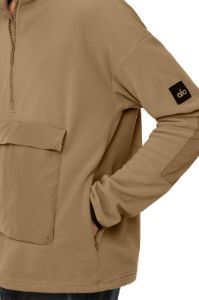 1/2 Zip Mammoth Polar Pullover - Gravel sold by Alo Yoga
