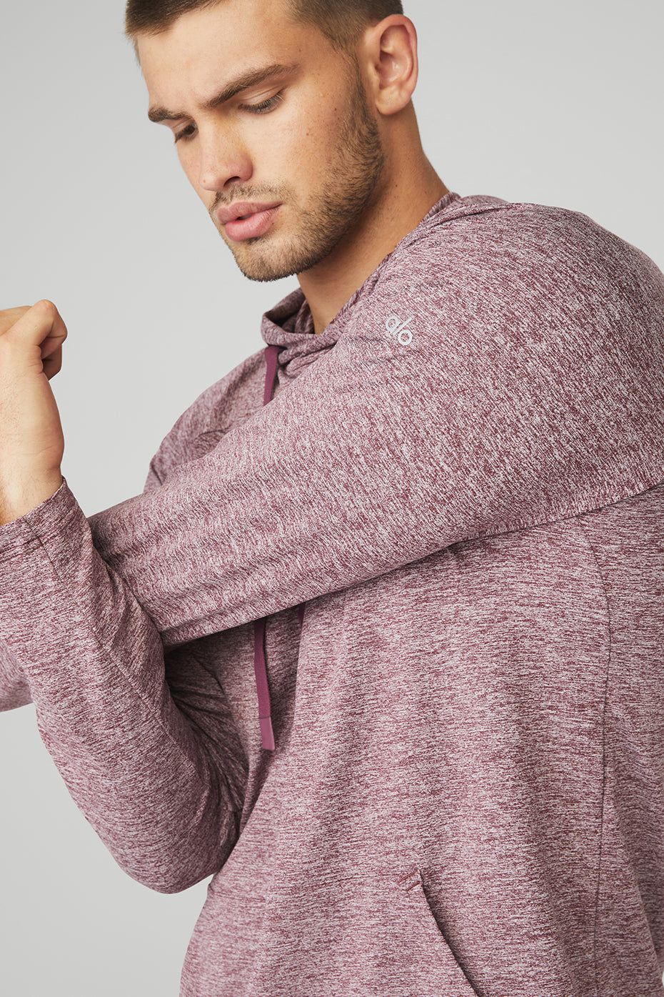 The Conquer Hoodie - Varsity Cardinal Heather sold by Alo Yoga product image thumbnail 4