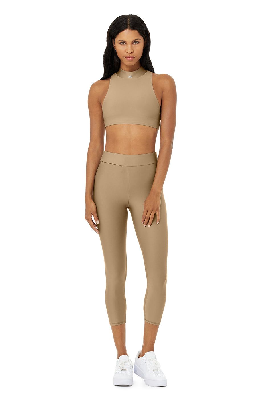 Airlift Fuse Bra Tank & Airlift High-Waist Conceal-Zip Capri Set sold by Alo Yoga product image thumbnail 8