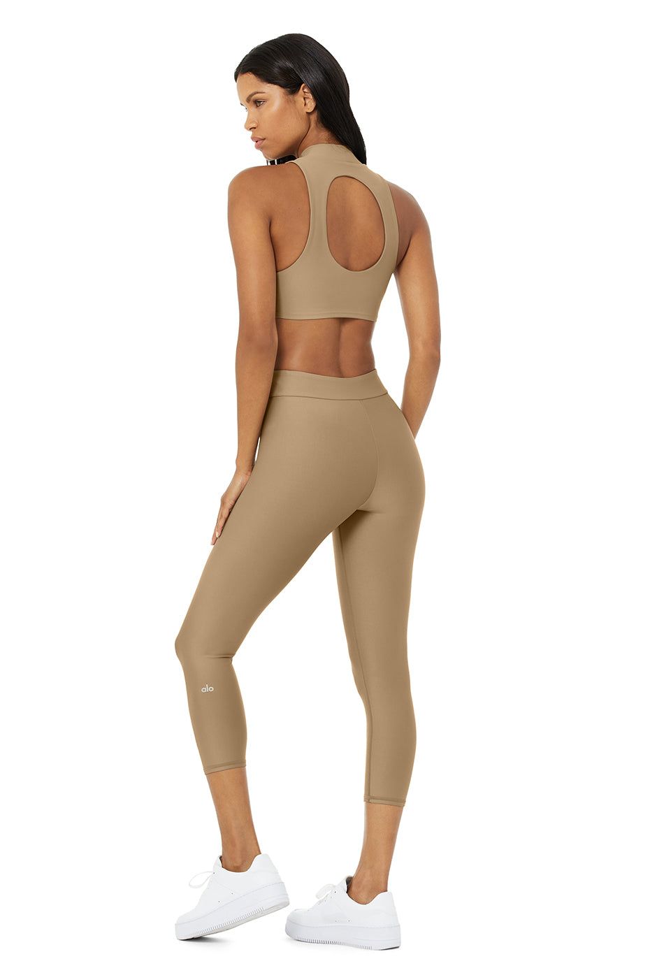 Airlift Fuse Bra Tank & Airlift High-Waist Conceal-Zip Capri Set sold by Alo Yoga product image thumbnail 10