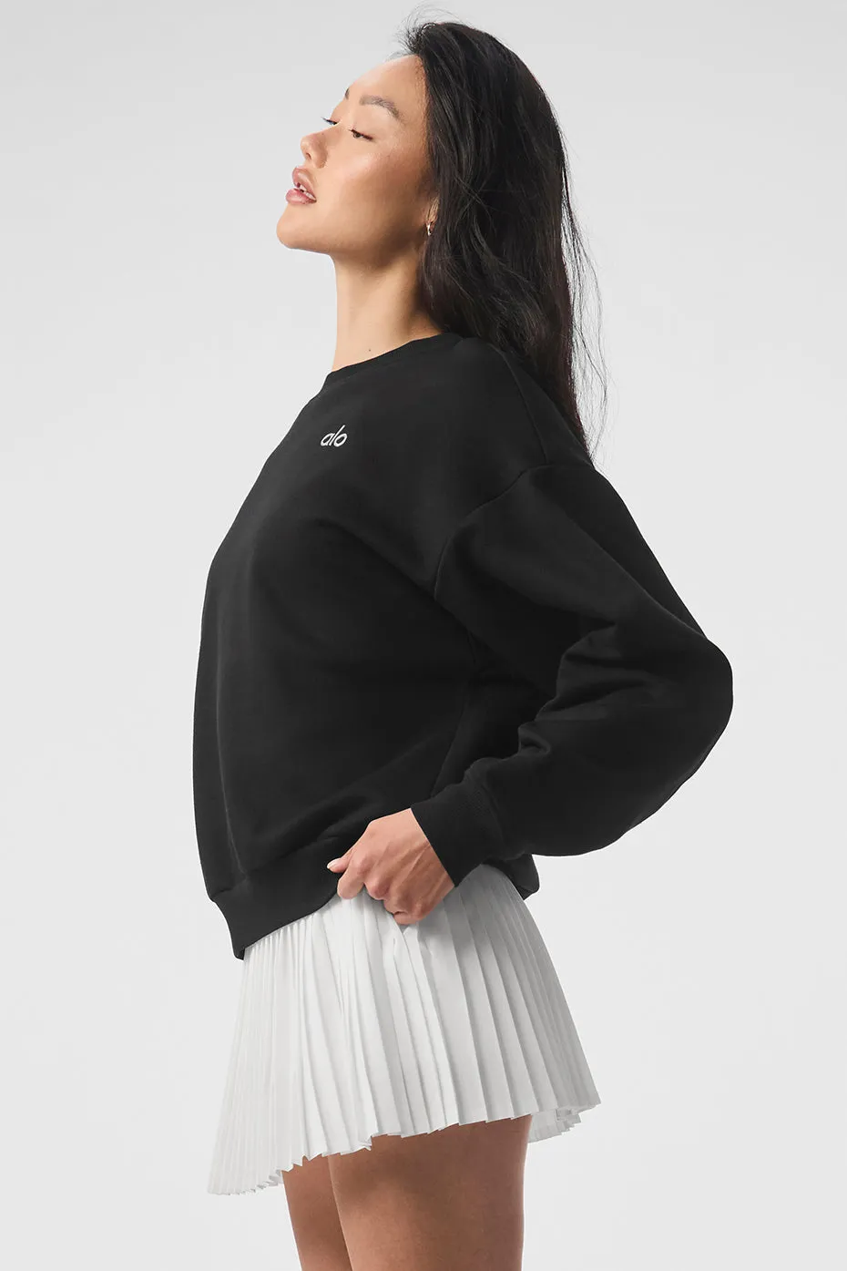 Accolade Crew Neck Pullover - Black sold by Alo Yoga product image thumbnail 3