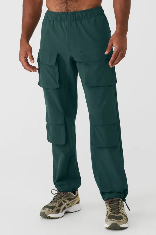 Cargo Venture Pant - Midnight Green sold by Alo Yoga