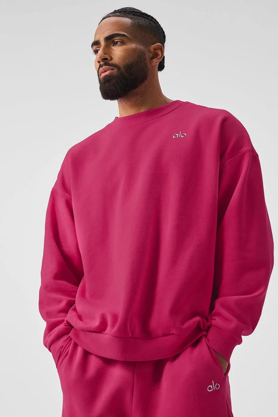 Accolade Crew Neck Pullover - Pink Summer Crush sold by Alo Yoga product image thumbnail 2