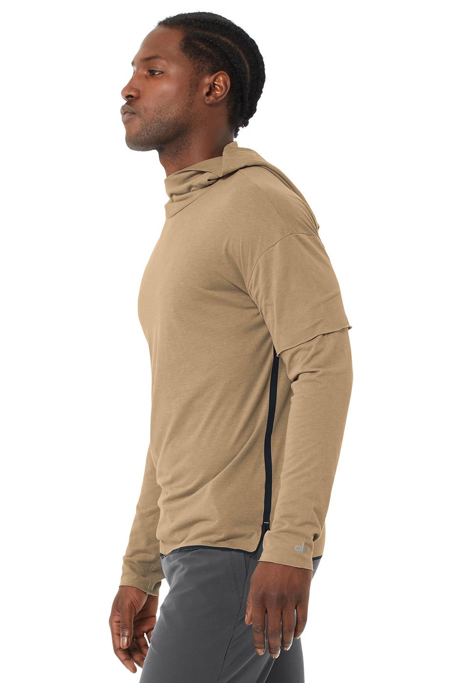 2-In-1 Pullover Hoodie - Gravel sold by Alo Yoga product image thumbnail 3
