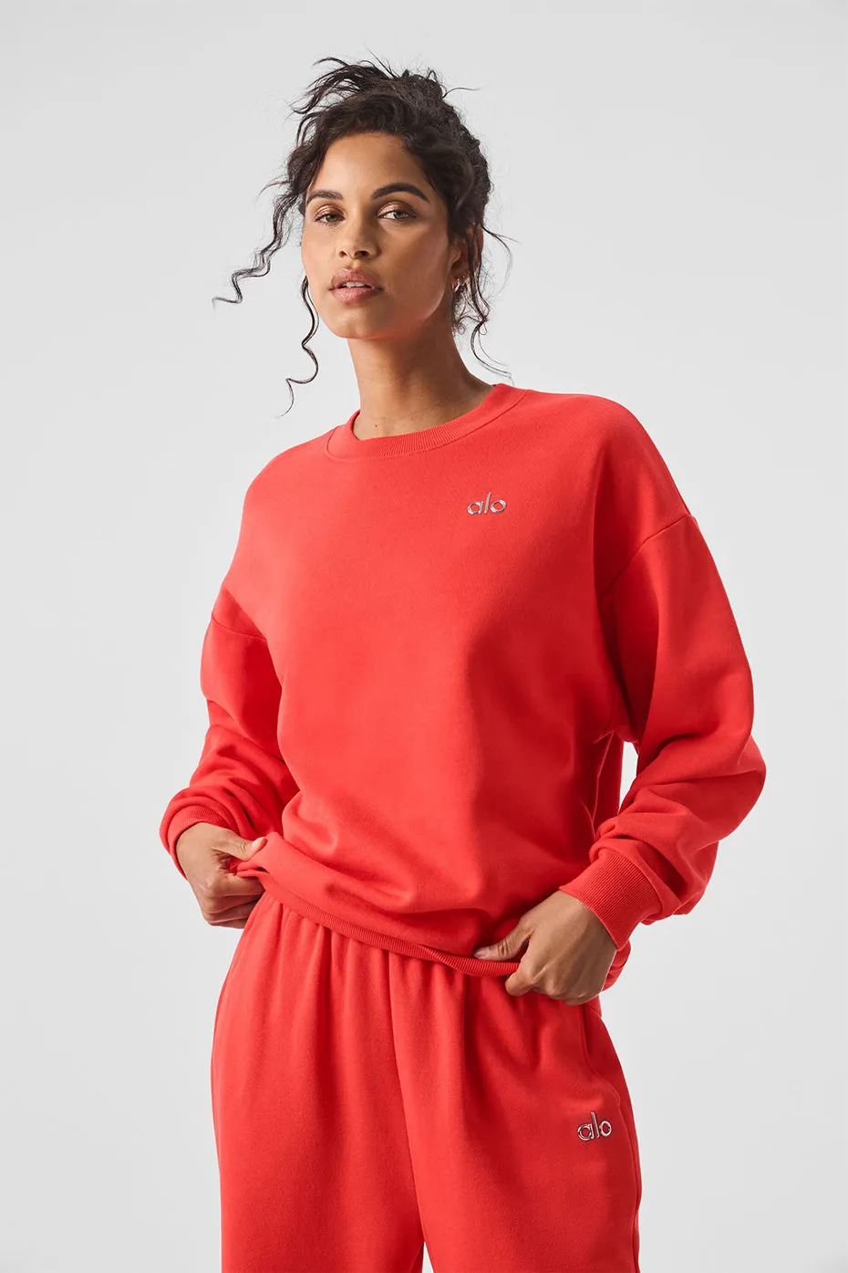 Accolade Crew Neck Pullover - Red Hot Summer sold by Alo Yoga product image thumbnail 3