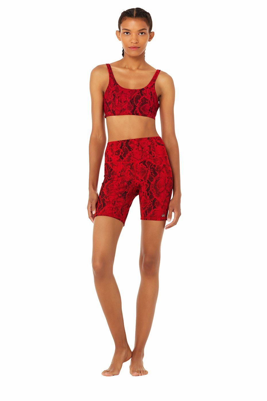 Vapor Snakeskin Bra - Red sold by Alo Yoga product image thumbnail 5