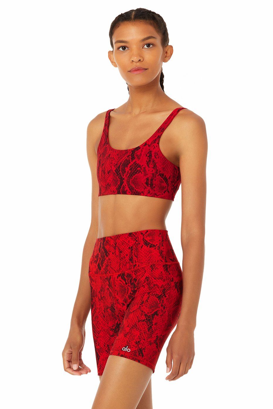 Vapor Snakeskin Bra - Red sold by Alo Yoga product image thumbnail 2