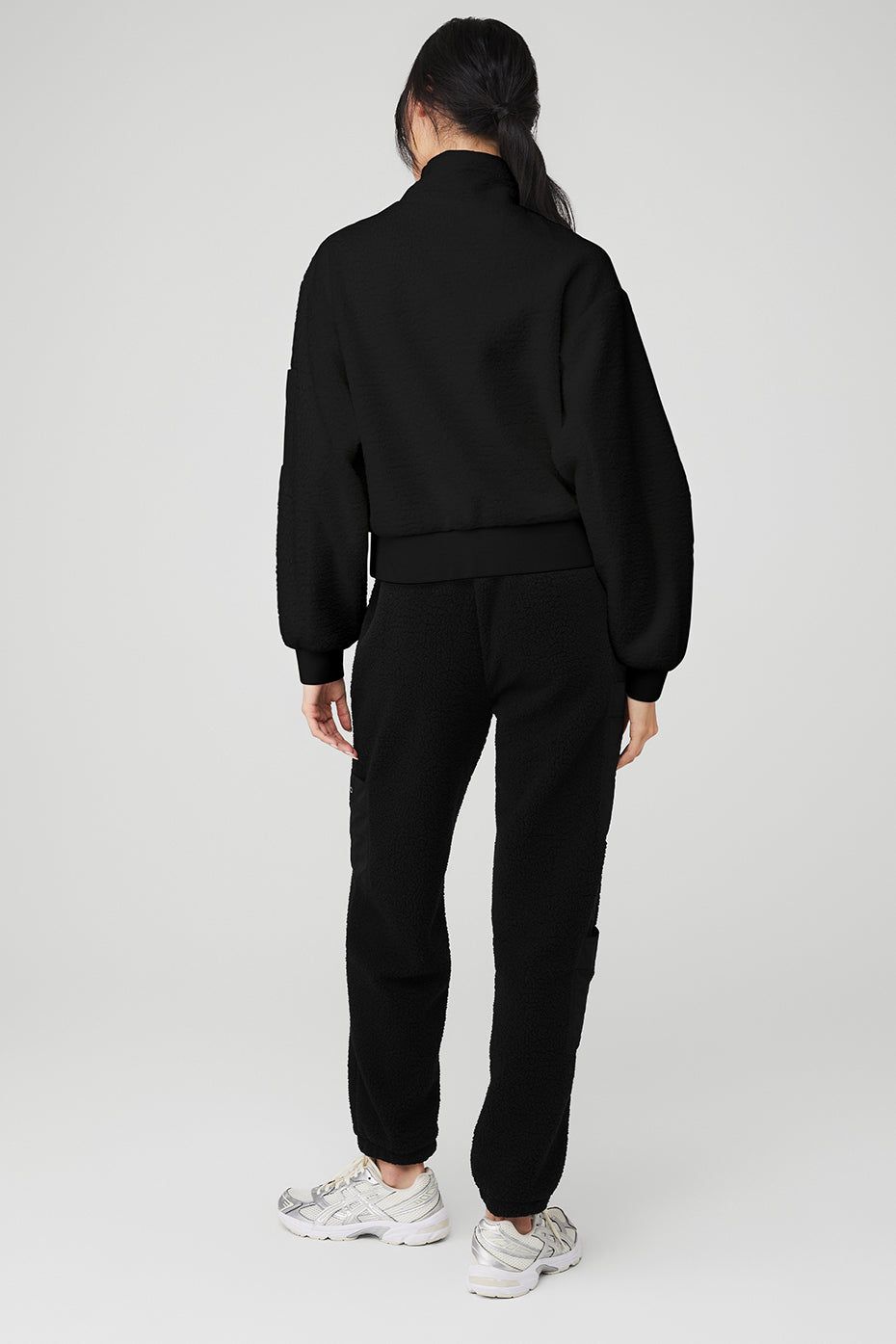 Micro Sherpa Solstice Coverup & Micro Sherpa High-Waist Solstice Sweatpant Set sold by Alo Yoga product image thumbnail 2