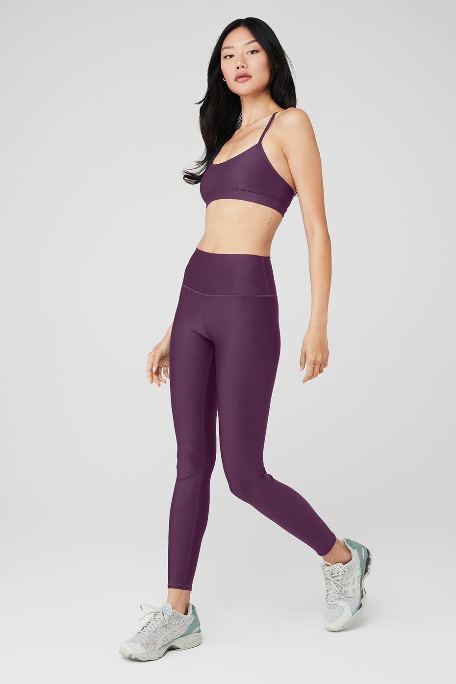 Airlift Intrigue Bra & High-Waist Airlift Legging Set - Dark Plum sold by Alo Yoga product image thumbnail 3