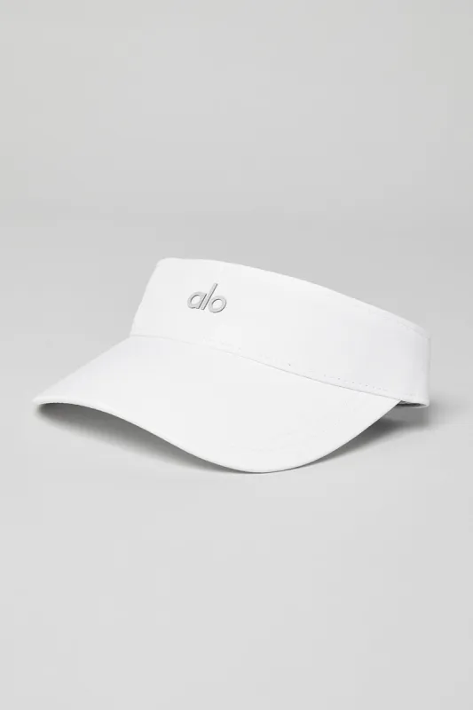 Captivate Visor - White sold by Alo Yoga