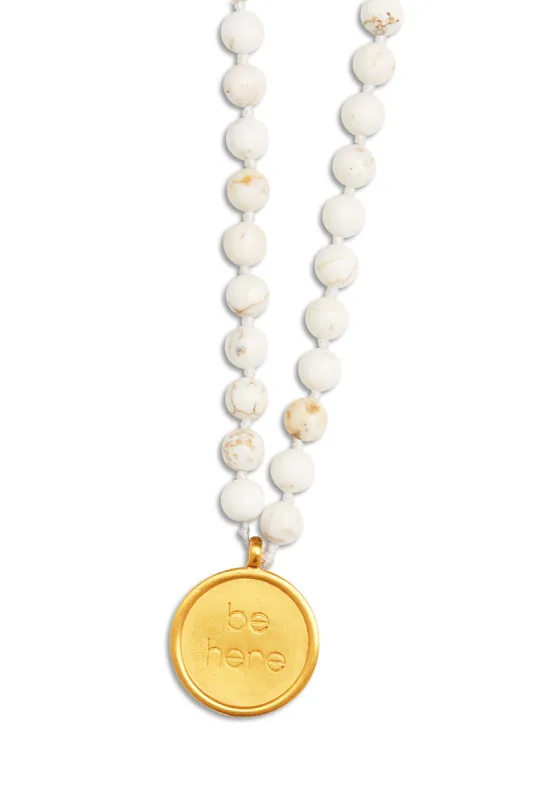 White Turquoise Mala Necklace sold by Alo Yoga