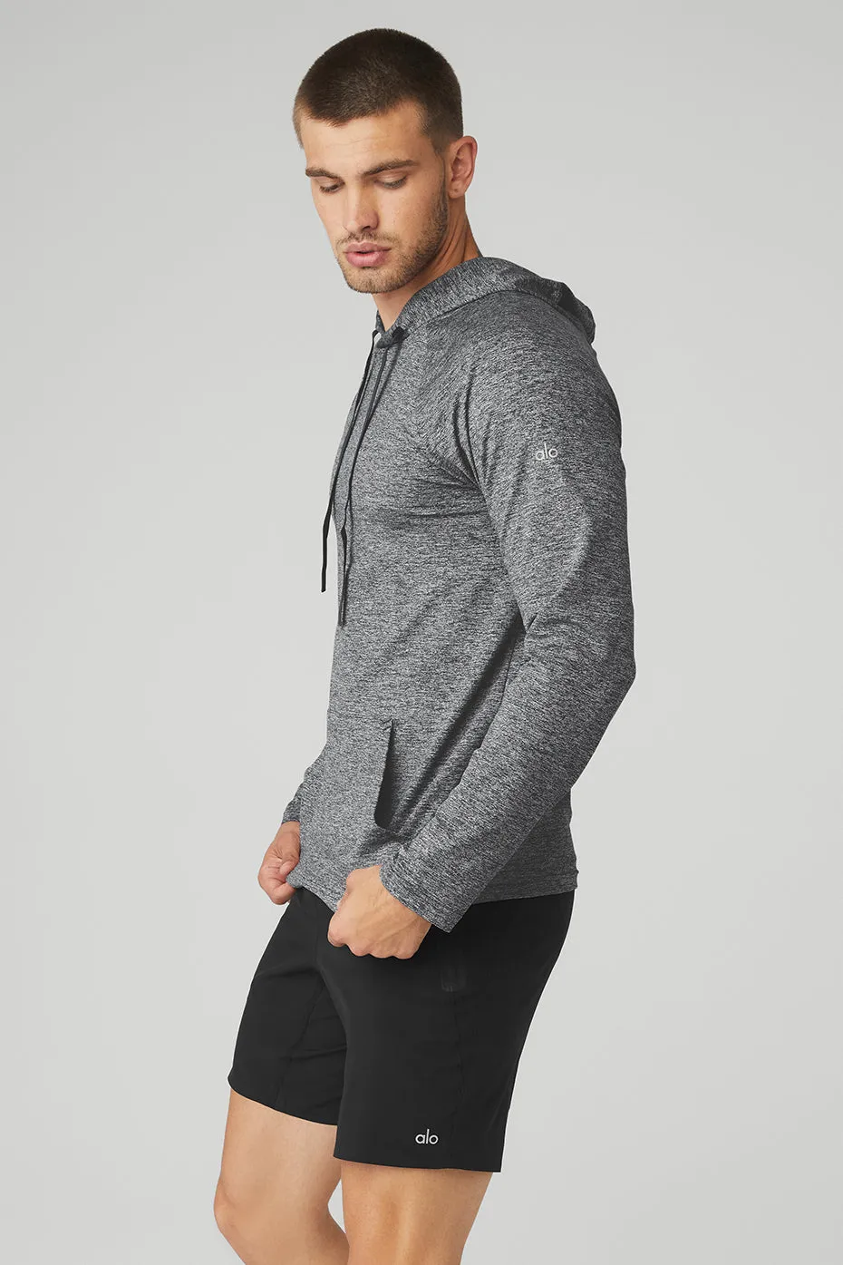 The Conquer Hoodie - Graphite Marl sold by Alo Yoga product image thumbnail 3