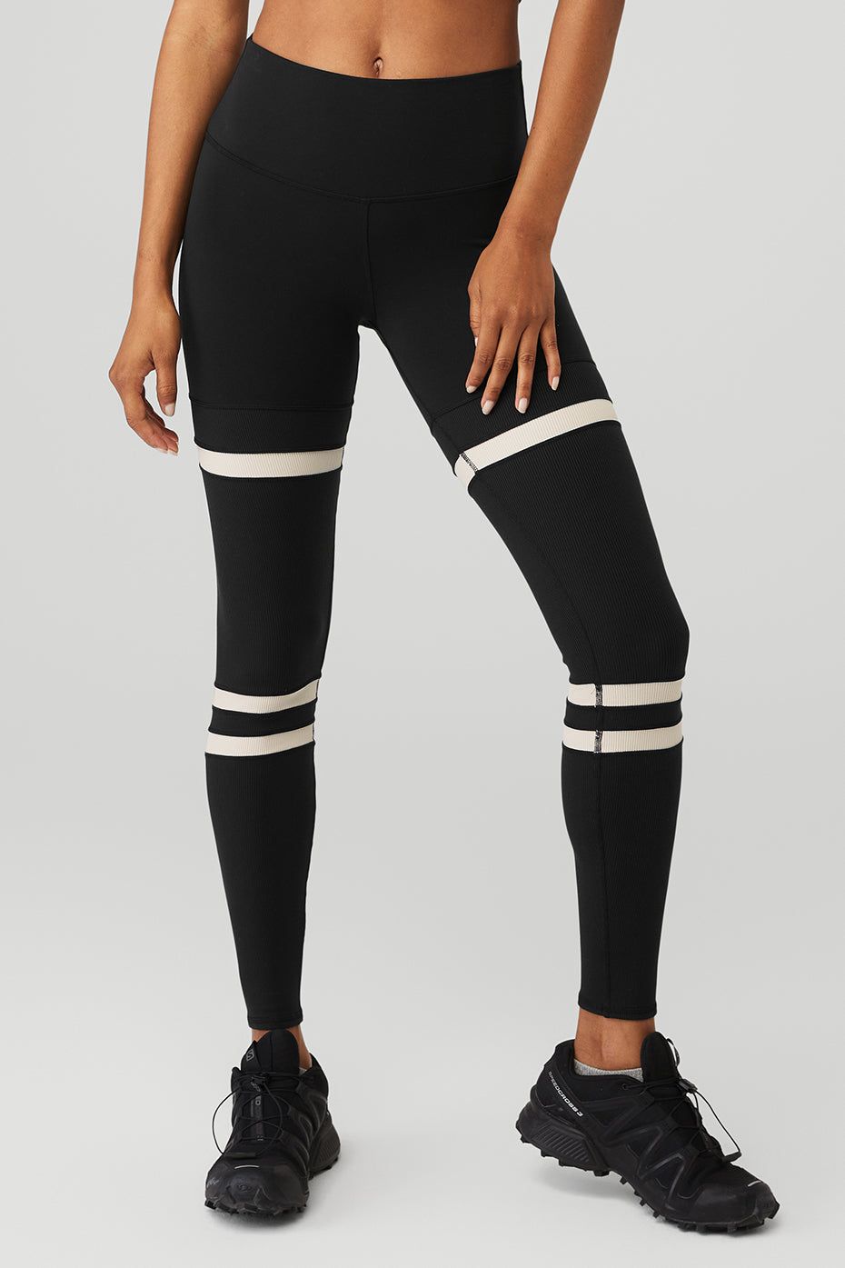 High-Waist Legit Legging - Black/Bone sold by Alo Yoga