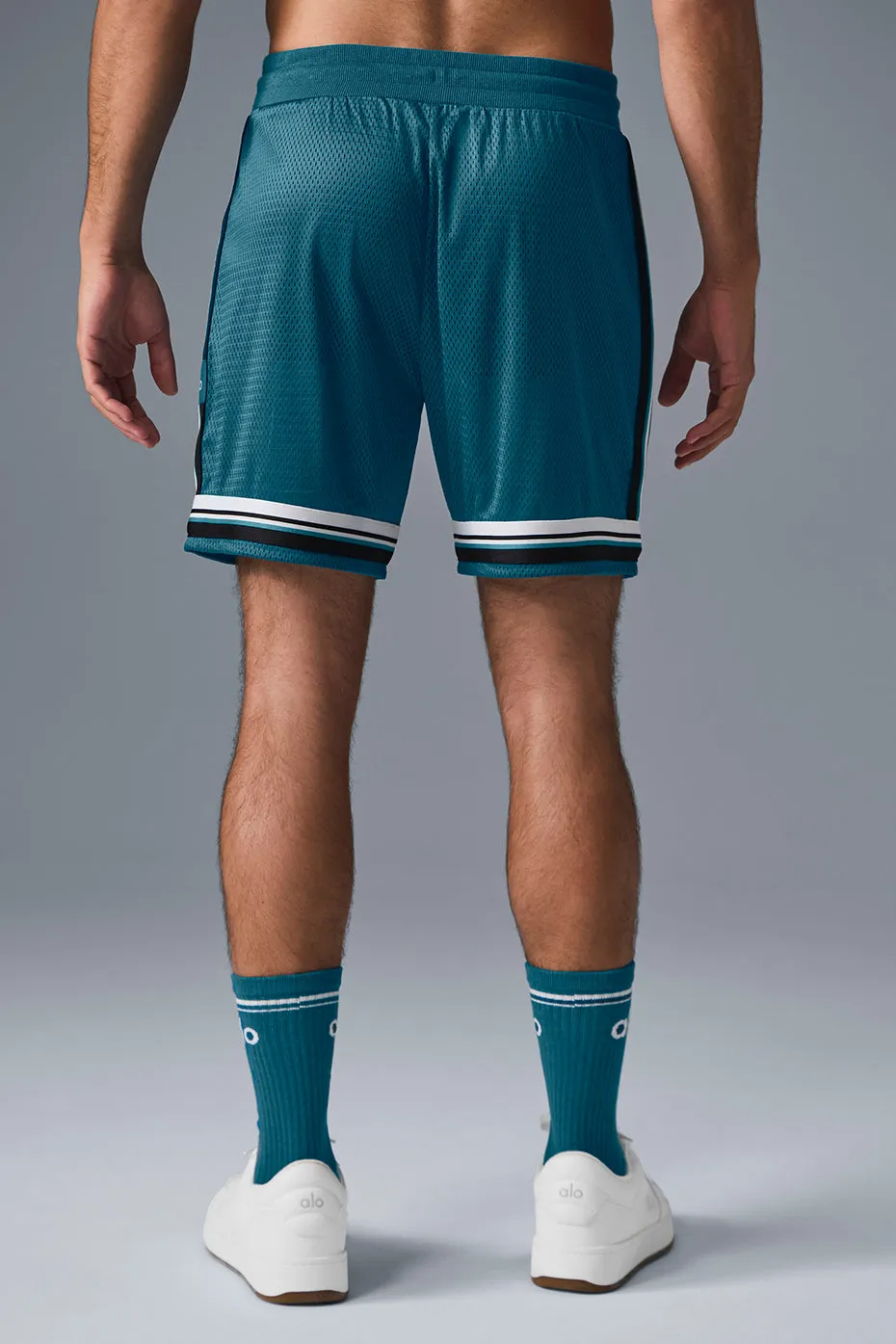 7" Key Mesh Basketball Short - Oceanic Teal sold by Alo Yoga product image thumbnail 2