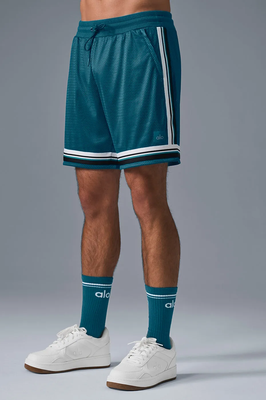 7" Key Mesh Basketball Short - Oceanic Teal sold by Alo Yoga product image thumbnail 3