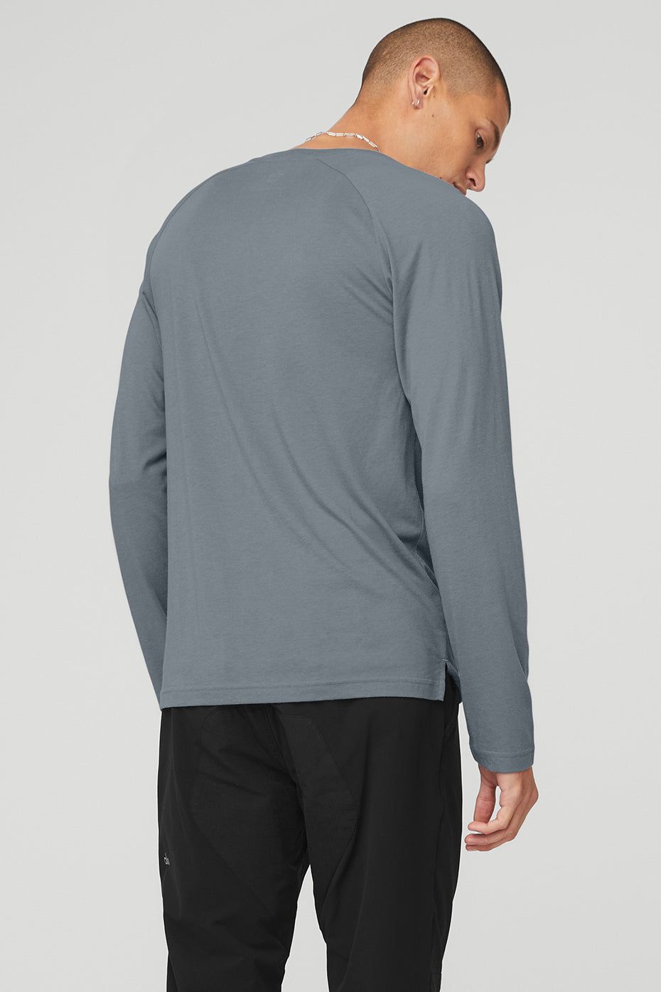 Triumph Long Sleeve Tee - Steel Blue sold by Alo Yoga product image thumbnail 2