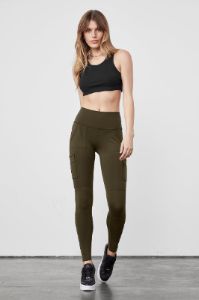 High-Waist Cargo Legging - Dark Olive sold by Alo Yoga