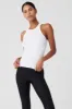 Ribbed Devoted Tank - White sold by Alo Yoga