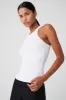Ribbed Devoted Tank - White sold by Alo Yoga