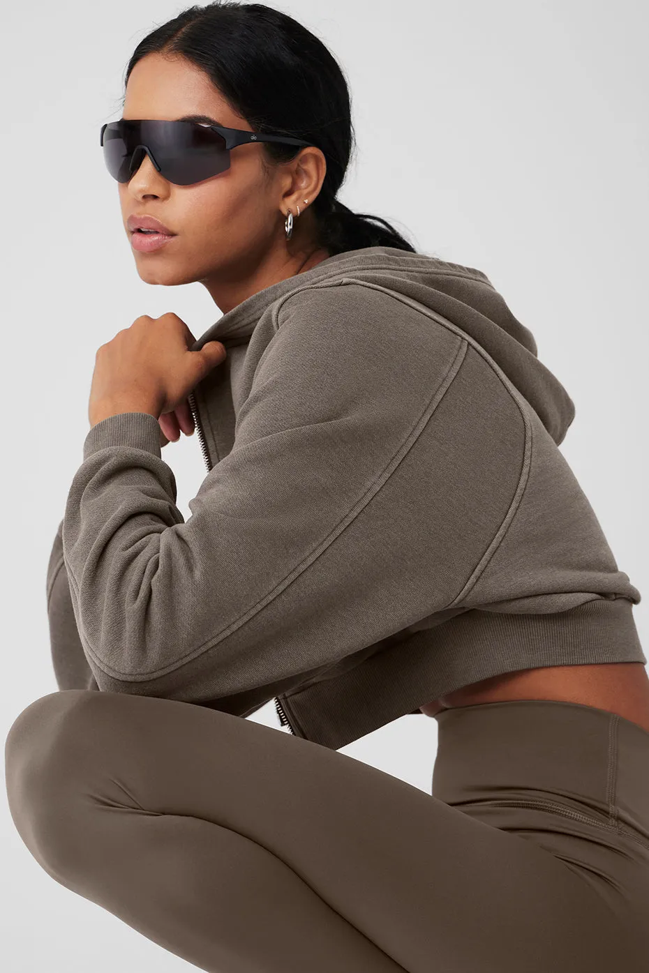 Washed Sweet Escape Hoodie - Olive Tree Wash sold by Alo Yoga product image thumbnail 5