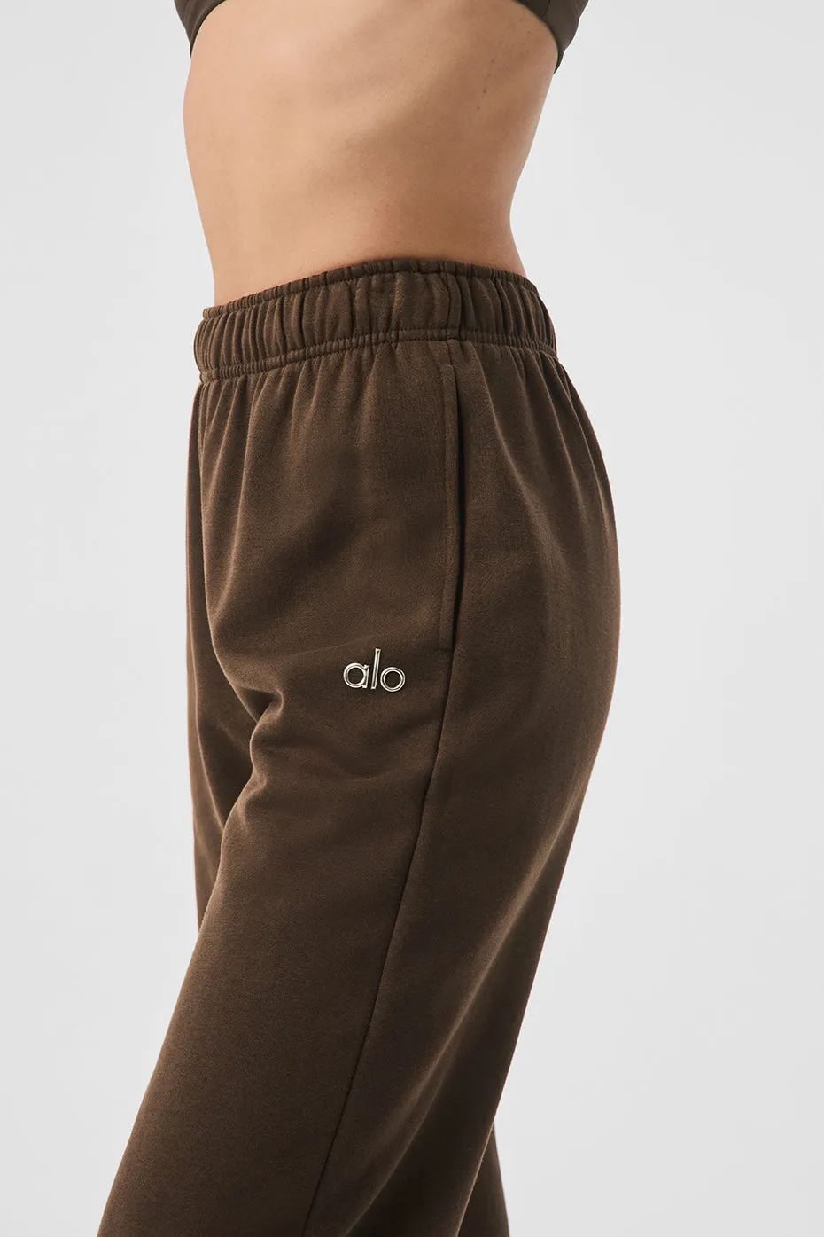 Accolade Straight Leg Sweatpant - Espresso sold by Alo Yoga product image thumbnail 3