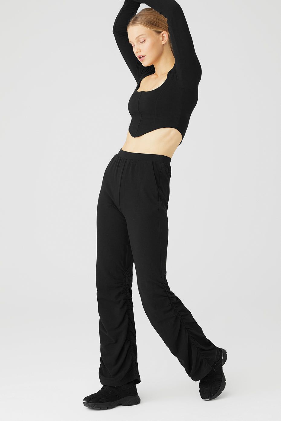 Soft Sculpt Long Sleeve & Ruched Soft Sculpt Pant Set sold by Alo Yoga product image thumbnail 3