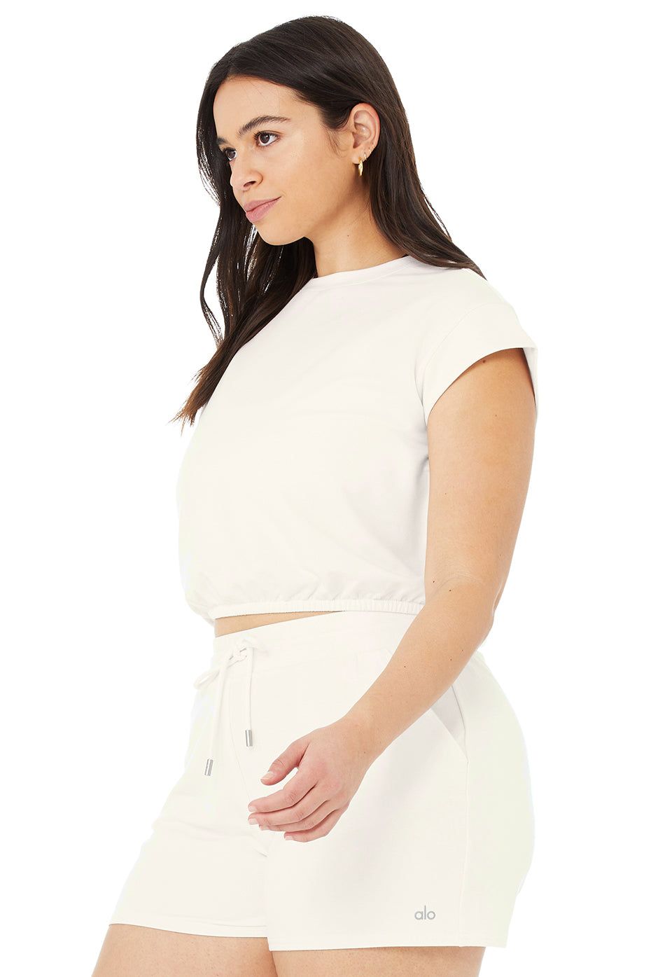 Dreamy Crop Short Sleeve - Ivory sold by Alo Yoga product image thumbnail 8