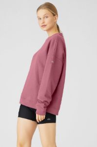 Renown Heavy Weight Crew Neck Pullover - Mars Clay sold by Alo Yoga