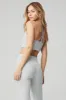 Alosoft Lavish Bra - Athletic Heather Grey sold by Alo Yoga