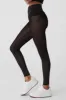 Airlift Mesh High-Waist Track Star Legging - Black sold by Alo Yoga