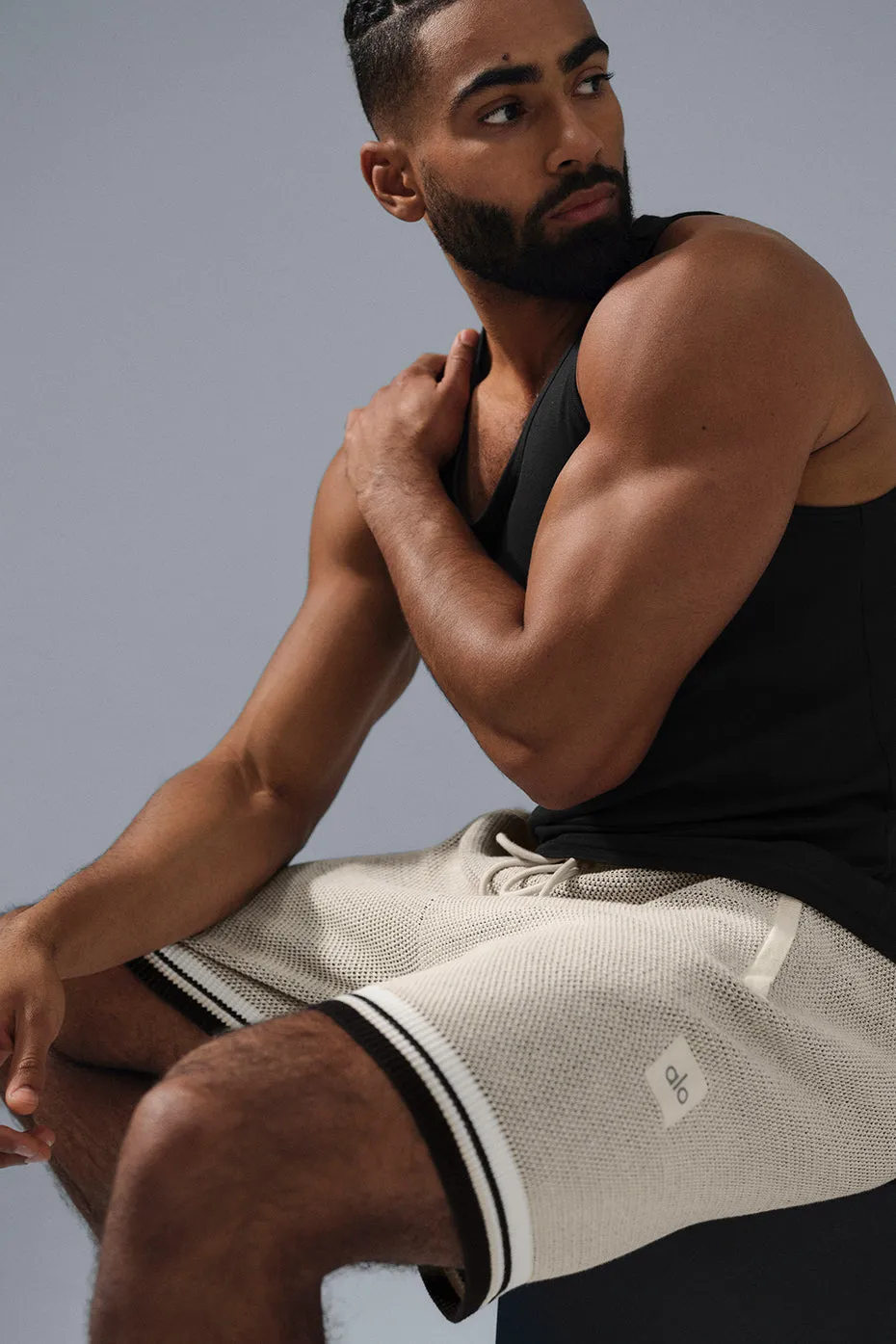 7" Sports Club Sweater Knit Basketball Short - Bone sold by Alo Yoga product image thumbnail 5