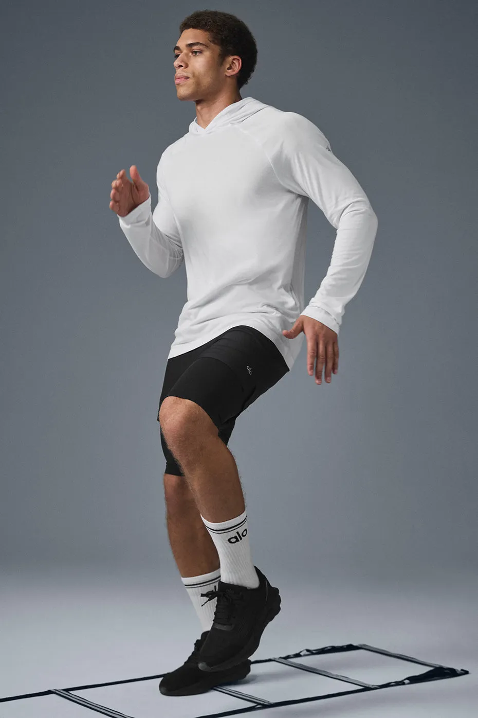 Core Hooded Runner - White sold by Alo Yoga product image thumbnail 4