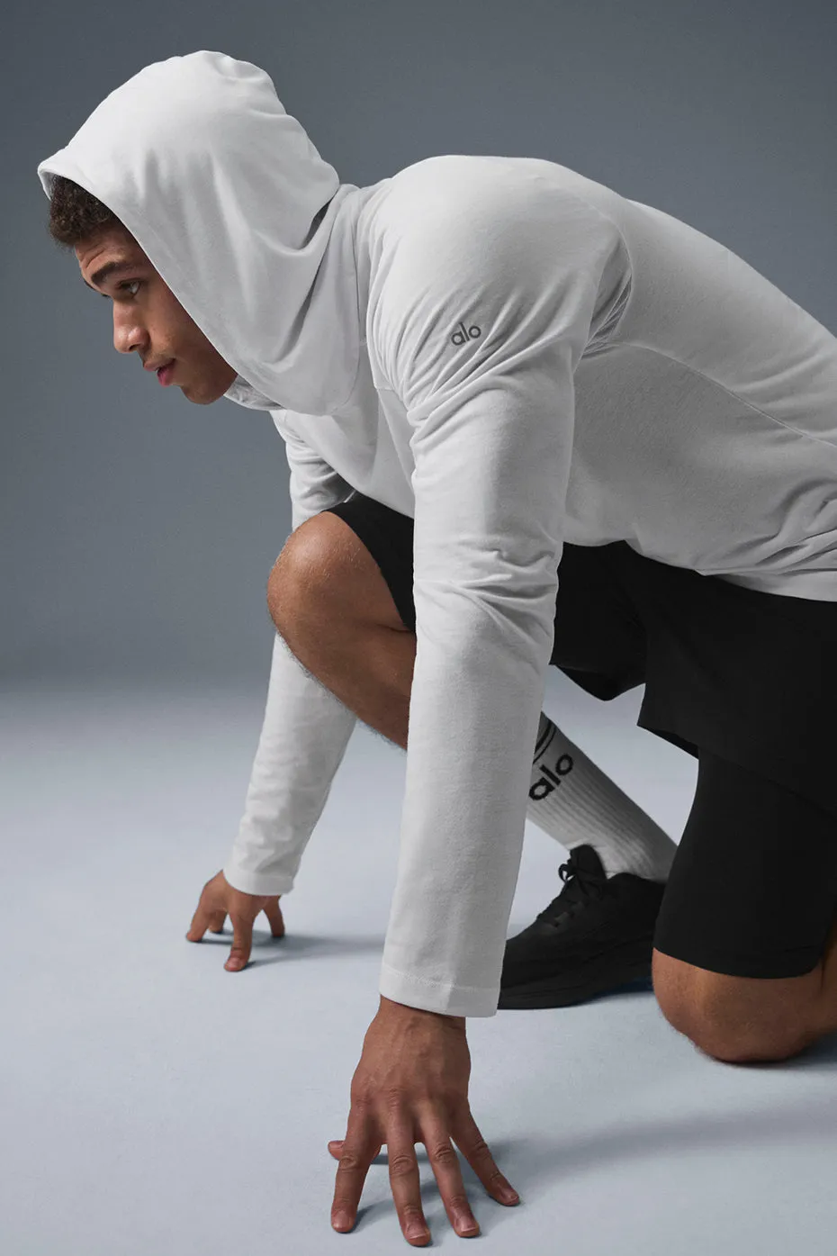 Core Hooded Runner - White sold by Alo Yoga product image thumbnail 5