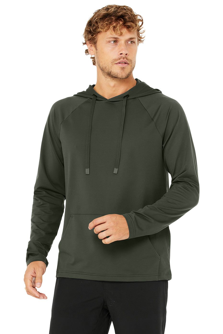The Conquer Hoodie - Dark Cactus sold by Alo Yoga